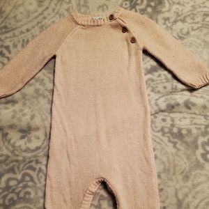 Baby knit coverall 6-9m